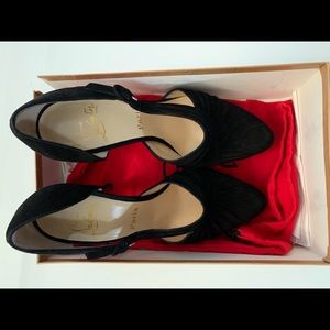 Christian Louboutin Black Suede